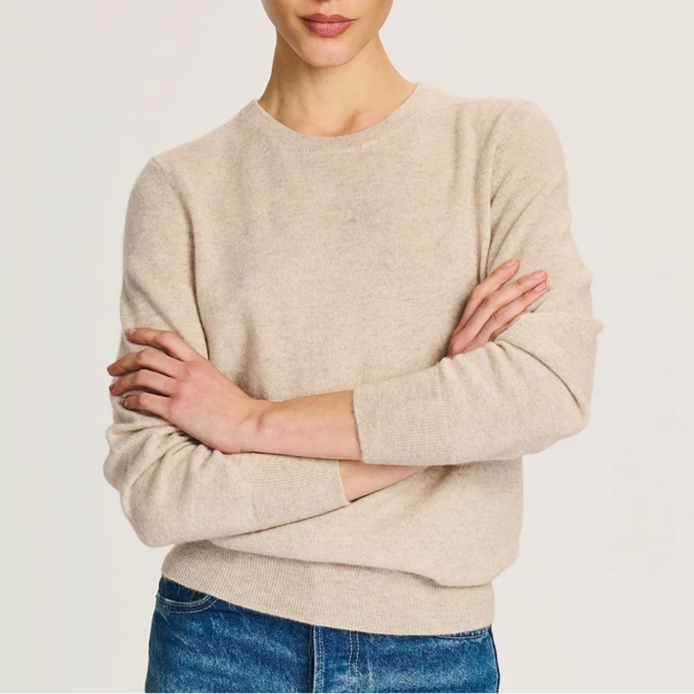 NAADAM Oatmeal Crewneck Cashmere Sweater